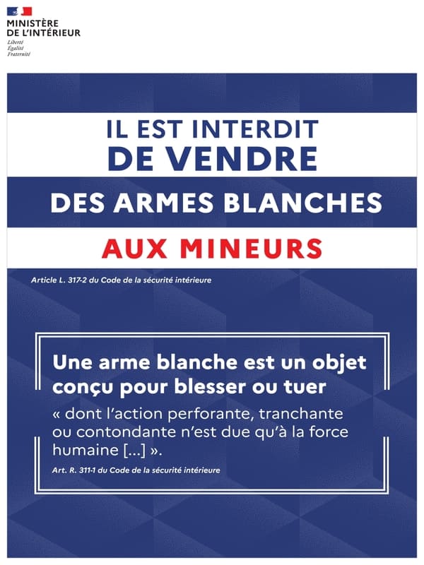 fox-blade-affichage-legal-interdiction-de-vente-d-armes-blanches-aux-mineurs-article-l-317-2-du-code-de-la-securite-interieure